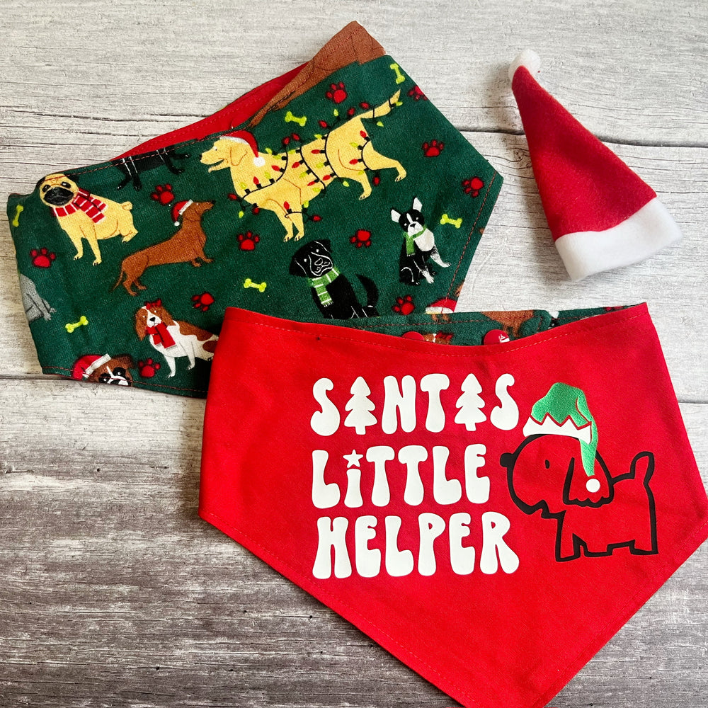 Bandana | Christmas | Santas Little Helper / Holiday Pups!
