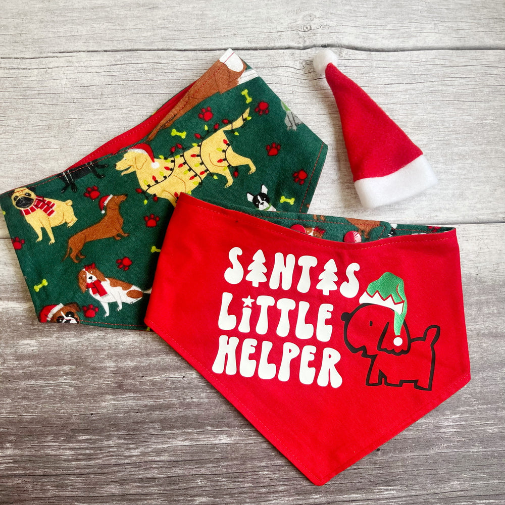Bandana | Christmas | Santas Little Helper / Holiday Pups!