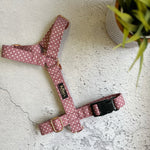pink strap dog harness