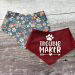 Bandana | Troublemaker / Plaid Paws