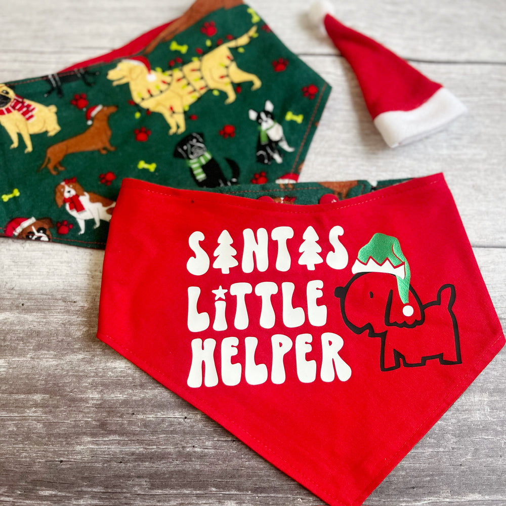 Bandana | Christmas | Santas Little Helper / Holiday Pups!