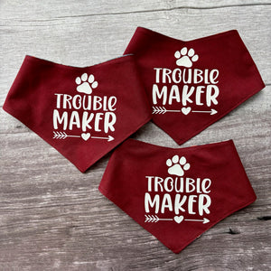 Bandana | Troublemaker / Plaid Paws