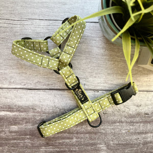 polka dot dog harness