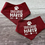 Bandana | Troublemaker / Plaid Paws