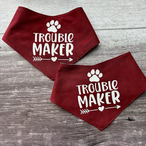 Bandana | Troublemaker / Plaid Paws