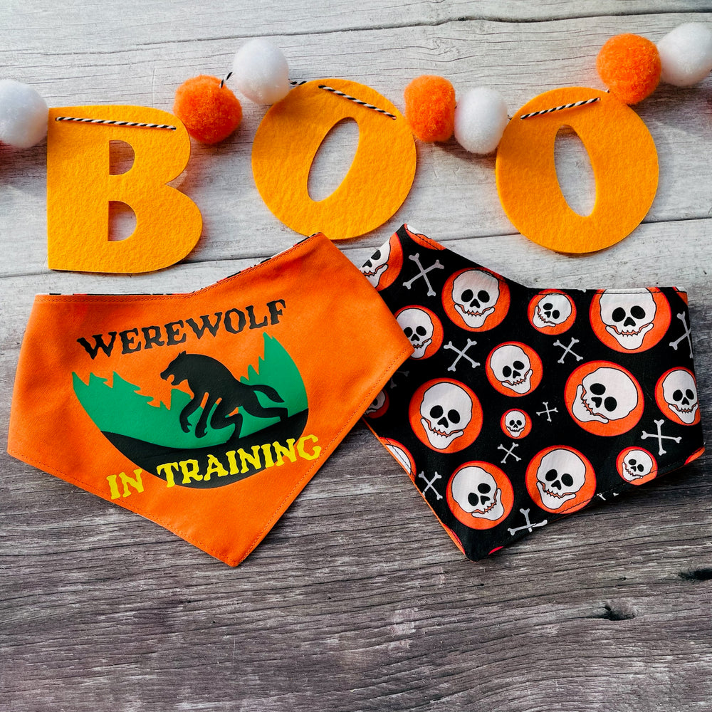 Bandana | HALLOWEEN | Werewolf in Training / Skulls