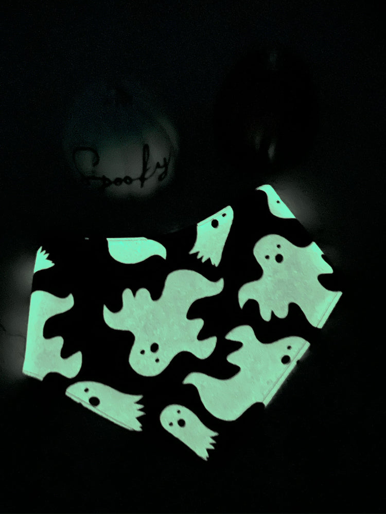 Bandana | HALLOWEEN | Glow in the Dark Ghosts / Happy Halloween