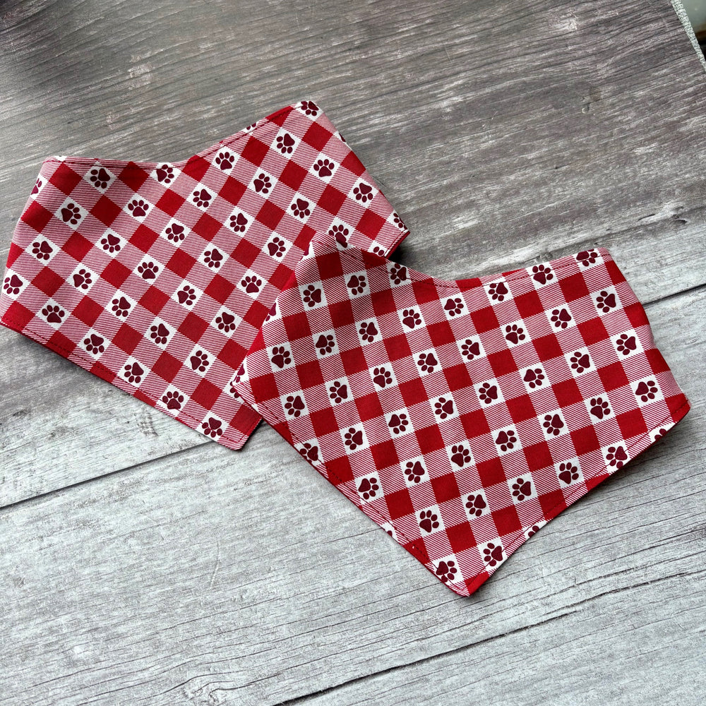 Bandana | Troublemaker / Plaid Paws
