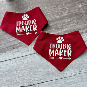 Bandana | Troublemaker / Plaid Paws