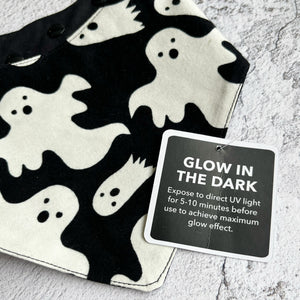 Bandana | HALLOWEEN | Glow in the Dark Ghosts / Happy Halloween Spiderweb