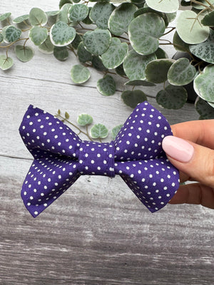 Bow Tie | Purple Polka