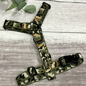 camouflage dog harness