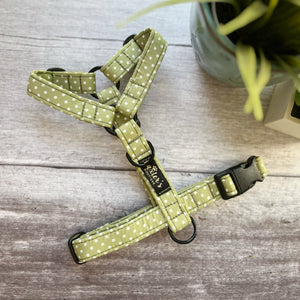 polka dot dog harness