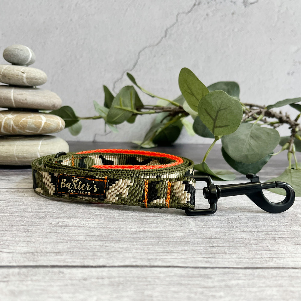 camo dog leash