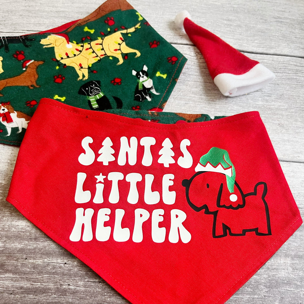 Bandana | Christmas | Santas Little Helper / Holiday Pups!