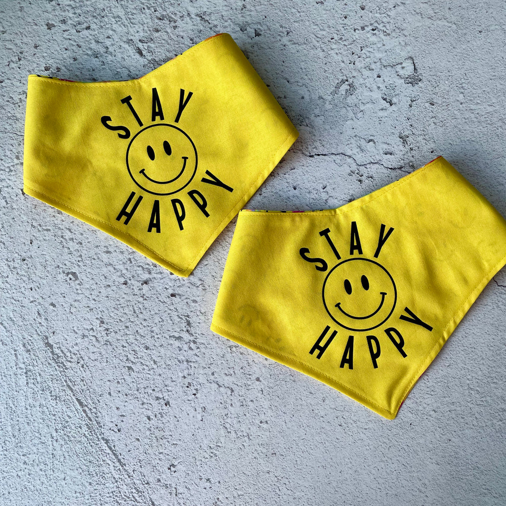 Bandana | Stay Happy / Smiley Faces