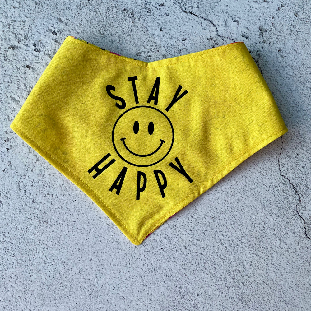 Bandana | Stay Happy / Smiley Faces
