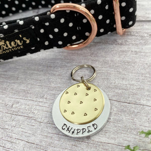 brass dog tag