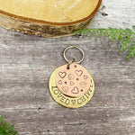 crazy print dog tag