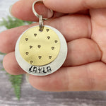 mini hearts overload dog tag