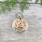 hand stamped dog tag