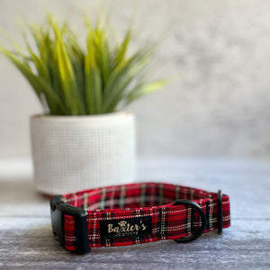 tartan dog collar