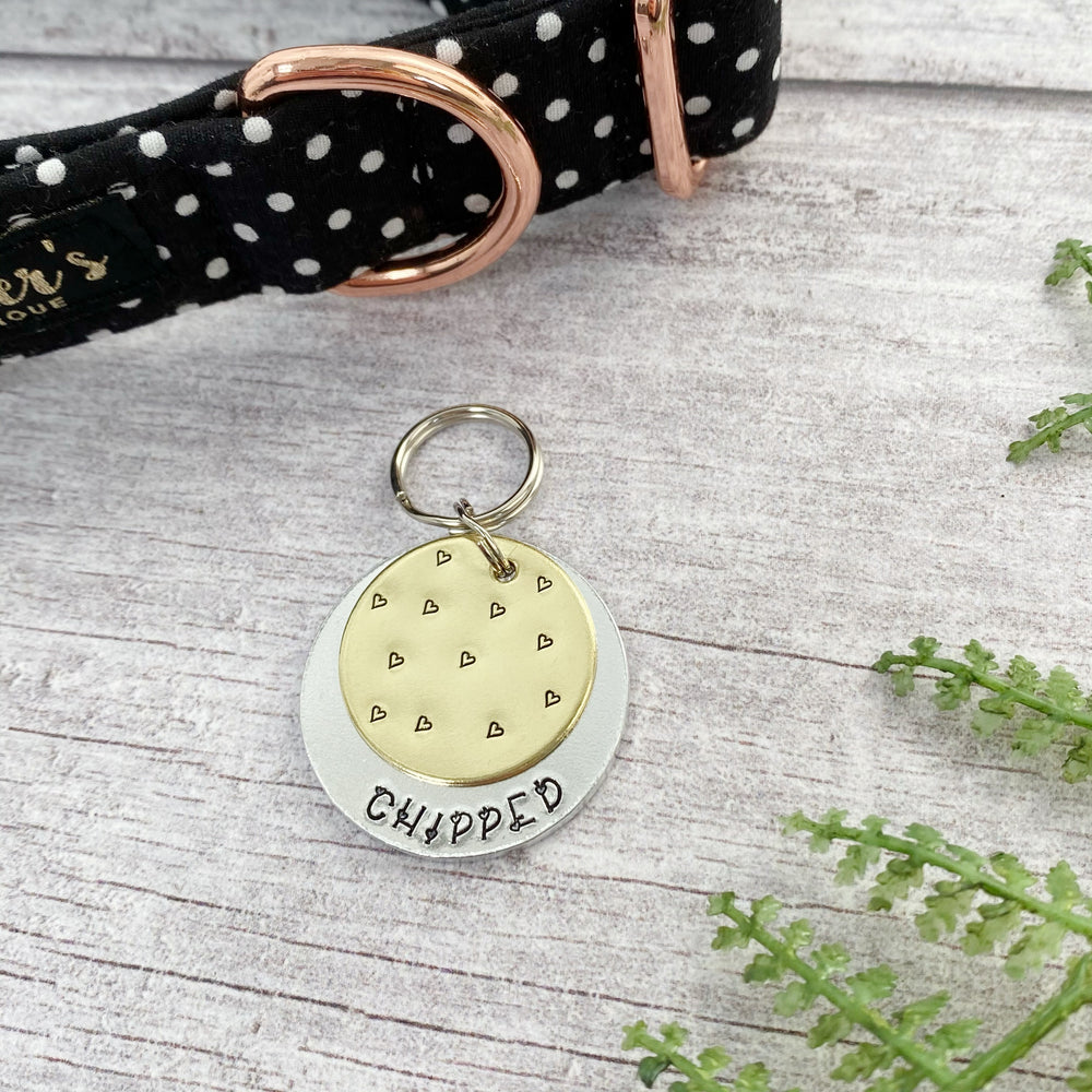 heart dog tag