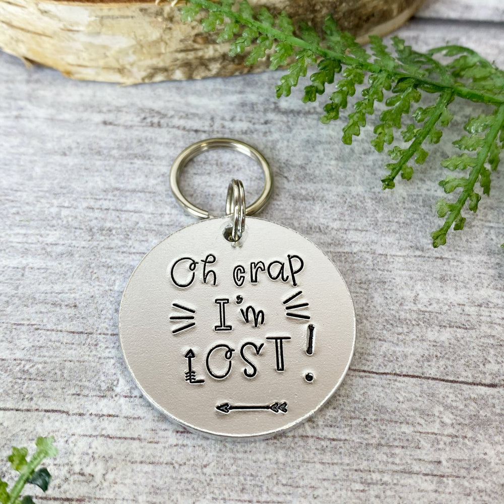 oh crap im lost dog tag