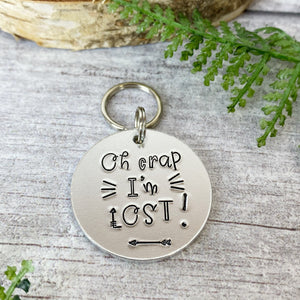 oh crap im lost dog tag