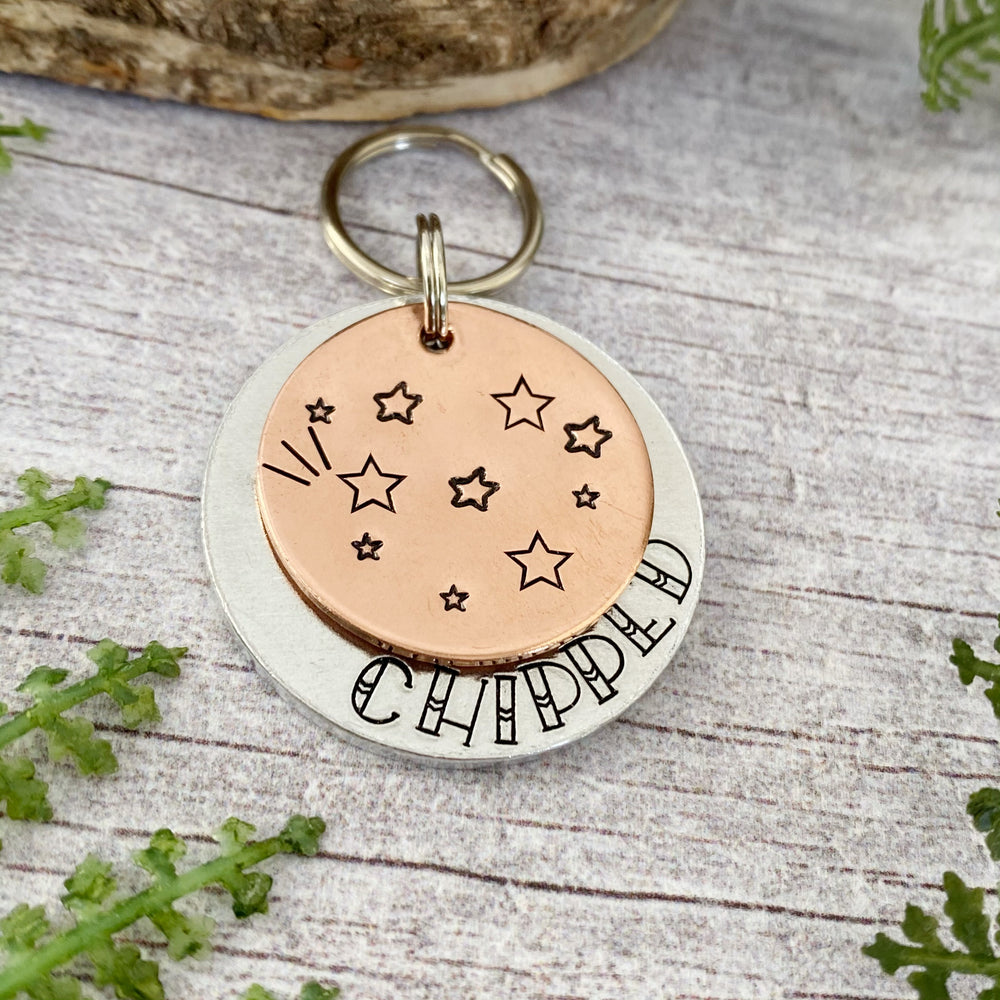 
            
                Load image into Gallery viewer, star dog ID tag
            
        