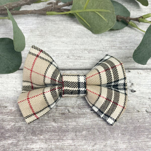 tartan dog bow