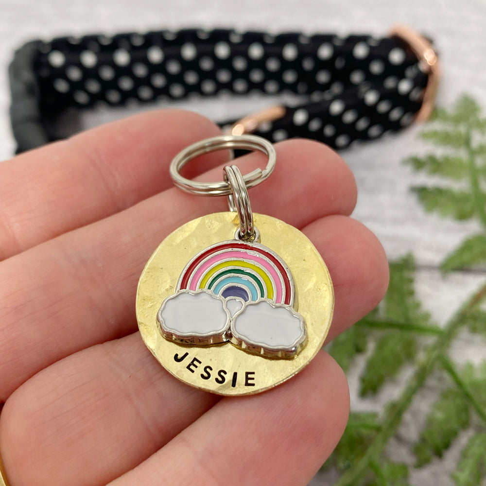 rainbow dog tag