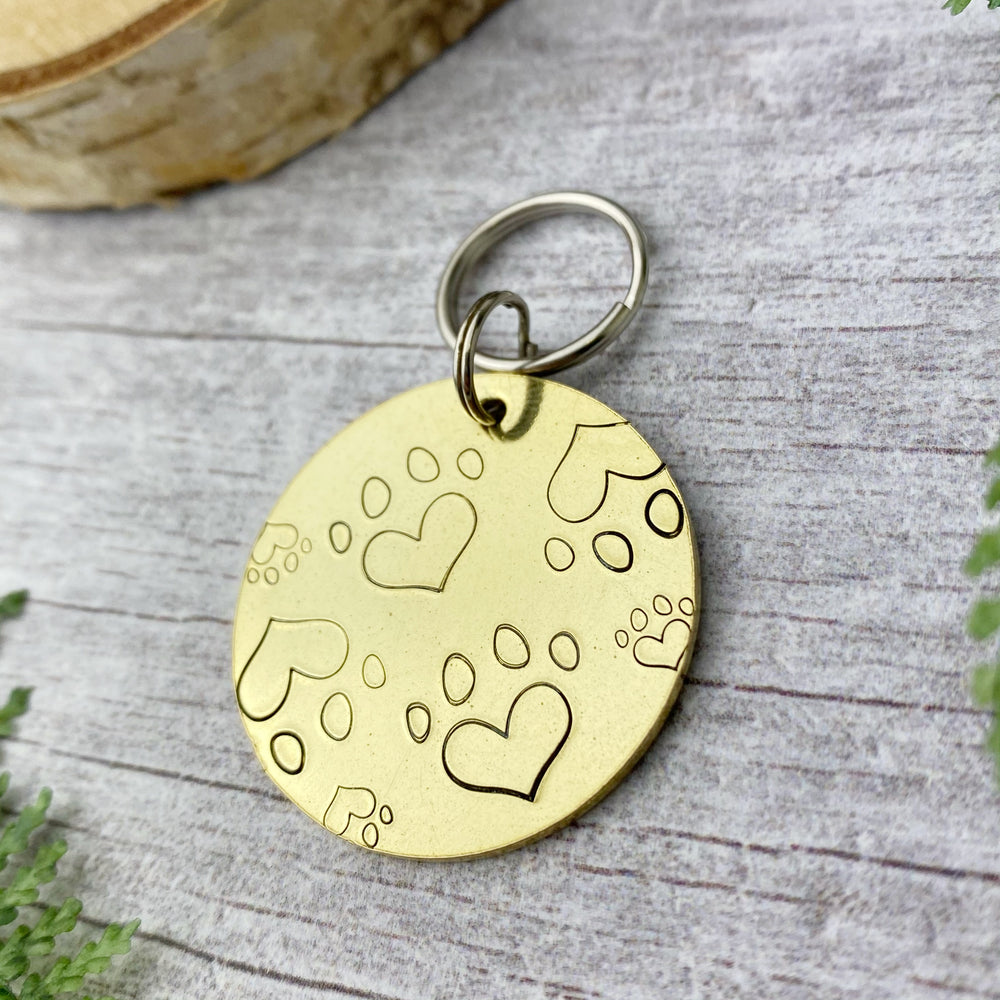 brass dog tag