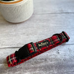 plaid dog collar