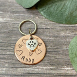 paws of love dog tag