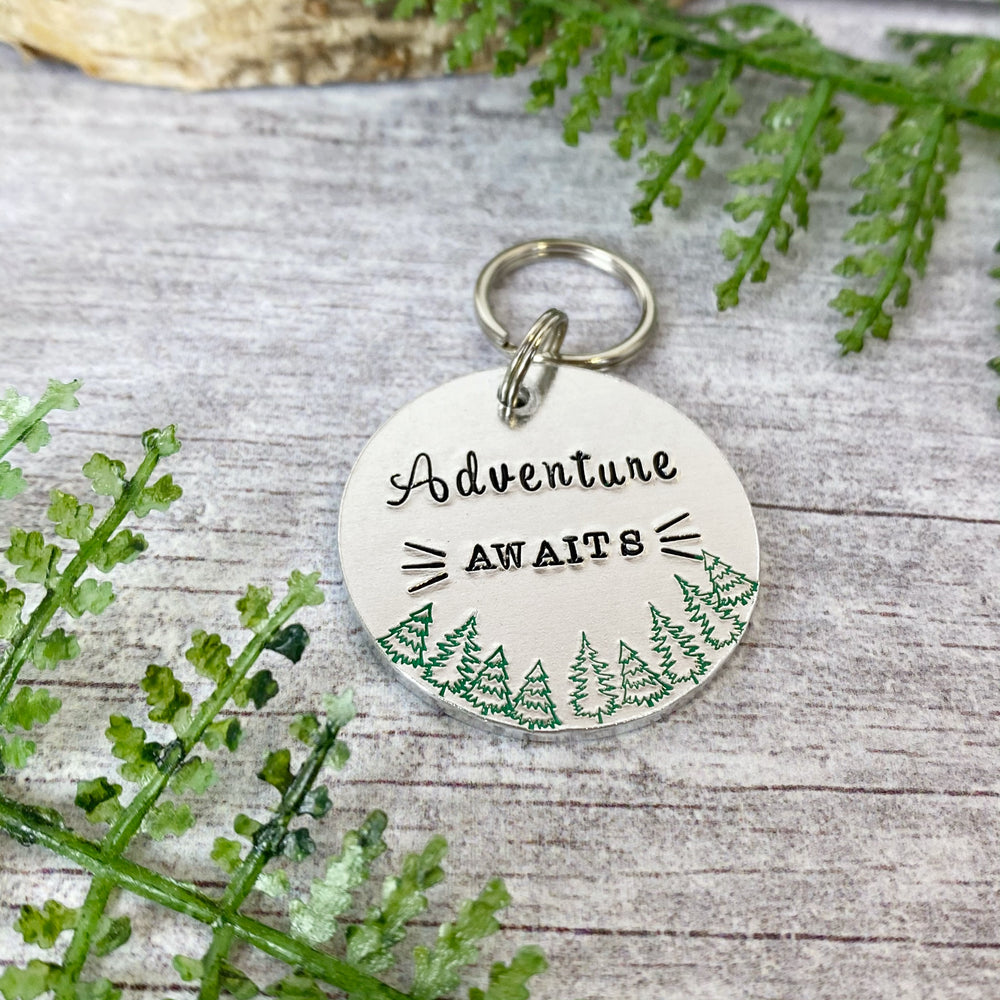 wanderlust dog tag