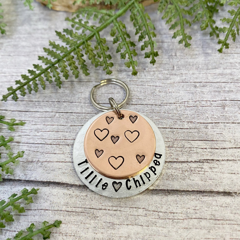 heart dog tag