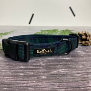 black watch tartan collar