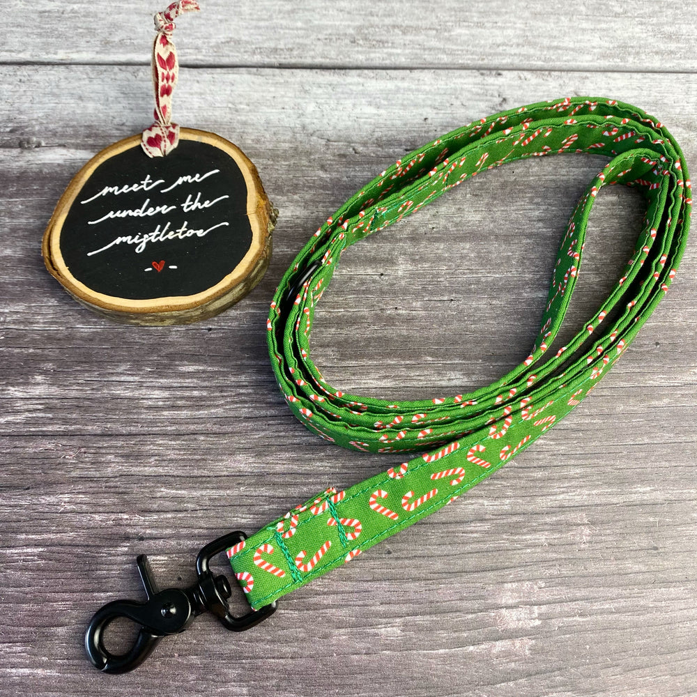 Candy Cane Dog Lead