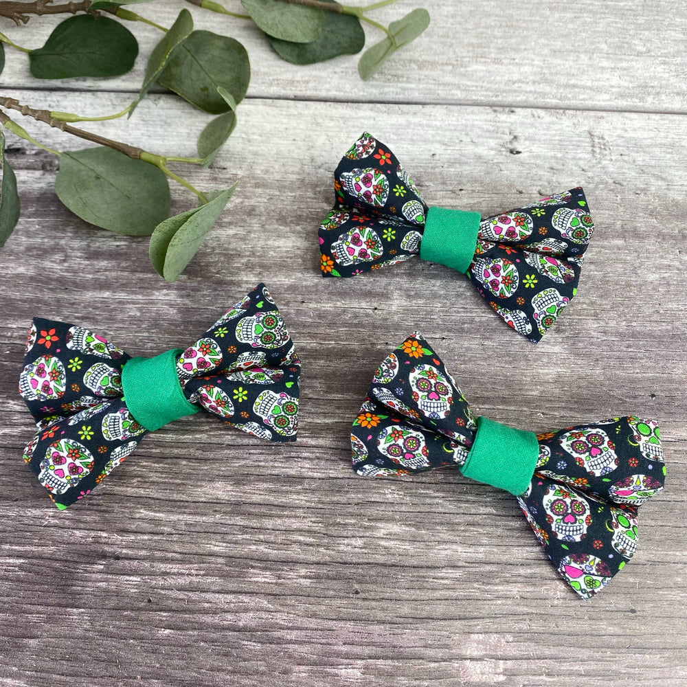 candy Skull Dog Bows