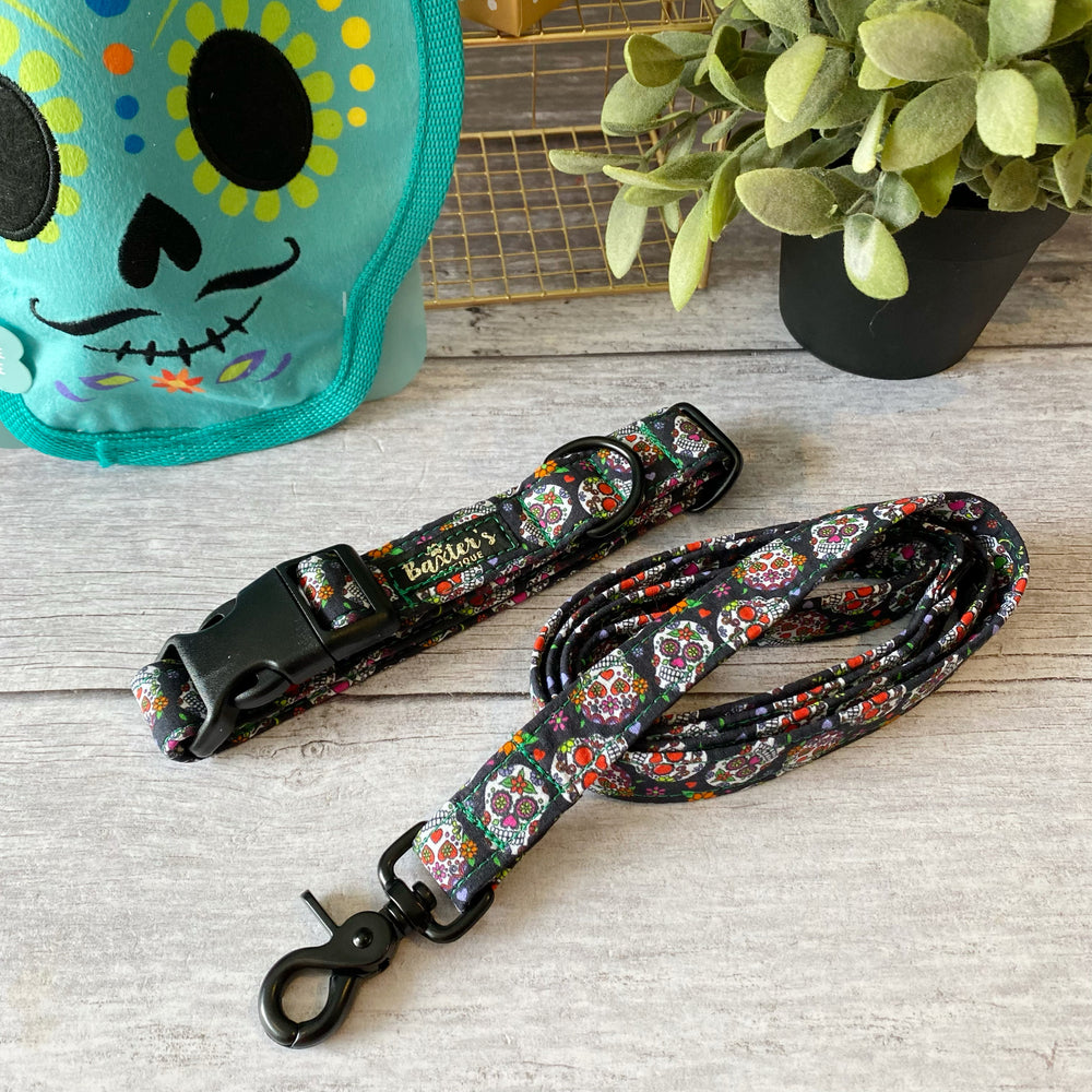 Dog Collar Candy Skulls