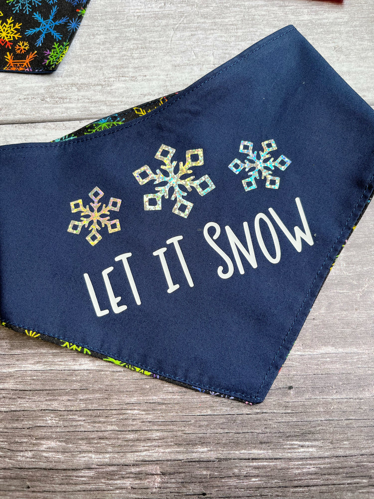 
            
                Load image into Gallery viewer, Bandana | Christmas | Let it Snow
            
        