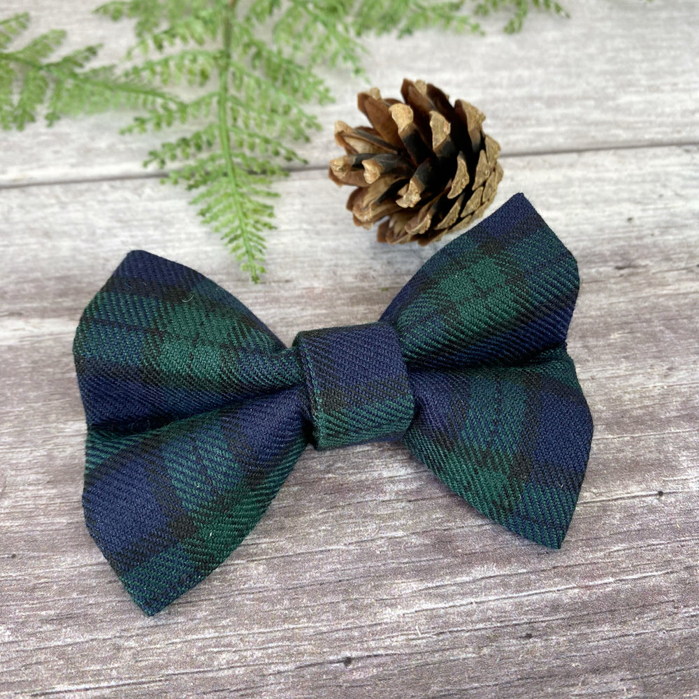 black watch tartan bow