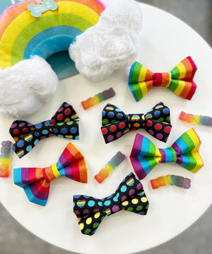 pride dog bow ties