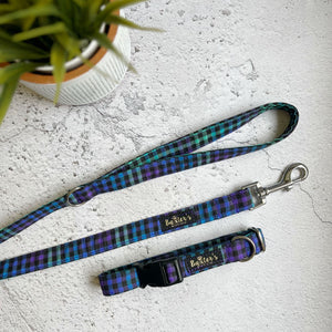 
            
                Load image into Gallery viewer, purple plaid dog collar
            
        